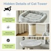 Bestier 44 inch Cat Tree Tower, Multi-Cat Climbing Tower with, Natural Sisal Scratching Posts, Extended Platform, Hammock - 4 of 4