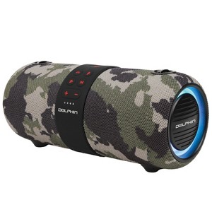 Dolphin® Audio LX-60 Waterproof Portable Bluetooth® Speaker with Accent Lights and FM Radio, Camouflage in Multicolored - 1 of 4
