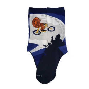 Legends Riding a Bike by the Moon Socks (Women's Sizes, Adult Medium) from the Sock Panda - 1 of 4