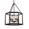 Chloe Lighting Ironclad Industrial-Style 4 Light Rubbed Bronze Ceiling Pendant 21" Wide - 4 of 4