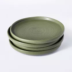 10" 4pk Stoneware Dinner Plates Green - Threshold™ designed with Studio McGee