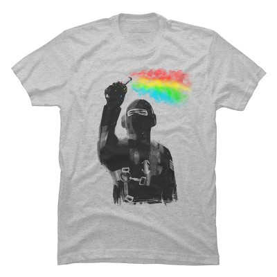 Men's Design By Humans Rainbow Ops By gloopz T-Shirt