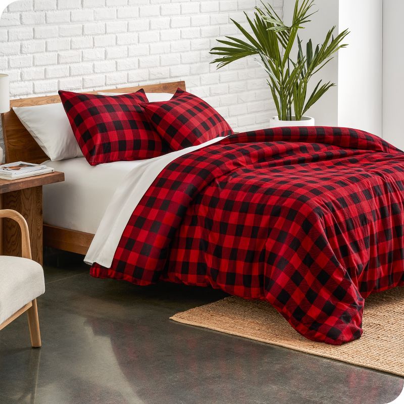 Cotton Flannel Duvet Cover & Sham Set by Bare Home, 3 of 8