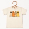Four Ghosts Checkered Quilted Printed - Youth Short Sleeve Graphic T-Shirt and Toddler Short Sleeve Graphic T-Shirt - 2 of 4