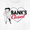 Women's Betty Boop Bank's Closed T-Shirt - 2 of 4