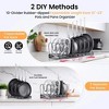 DOMETOUR 2 Pack Expandable Pot Lid Rack Organizer, Pans Organizer Rack, Pots and Pans Organizer Rack Cookware Set Organizer - 2 of 4