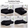VASIP L-Shaped Modular Sectional Sofa - Plush Corduroy Fabric,Convertible Sofa Bed for Living Room, Apartments, Home Theater，No Assembly Required - 3 of 4
