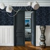 Secret Mountain Shadow Navy Blue and Black Geometric Abstract Paste the Wall Wallpaper - 2 of 4