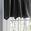 Ellis Curtain Portland Crushed Taffeta Rod Pocket Valance - 48x15", Black - image 2 of 4