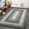 Washable Modern Braided Printed Rug Non Slip Low Pile Rug Soft Contemporary Throw Floor Cover Foldable Indoor Carpet for Living Room Bedroom - 4 of 4