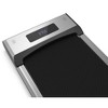 HFYee Walking Pad Treadmill with Armrest, LED Display and Silent Motor, Foldable Design Under Desk Treadmill for Home, Black, Silver - 4 of 4