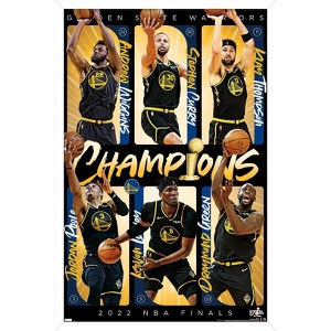 Trends International NBA Golden State Warriors - 2022 Champions Framed Wall Poster Prints - 1 of 4