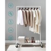 Heavy-Duty Clothes Rack, Clothing Rack for Hanging Clothes, Industrial Garment Rack on Wheels, Metal Frame, Commercial Display - 3 of 4