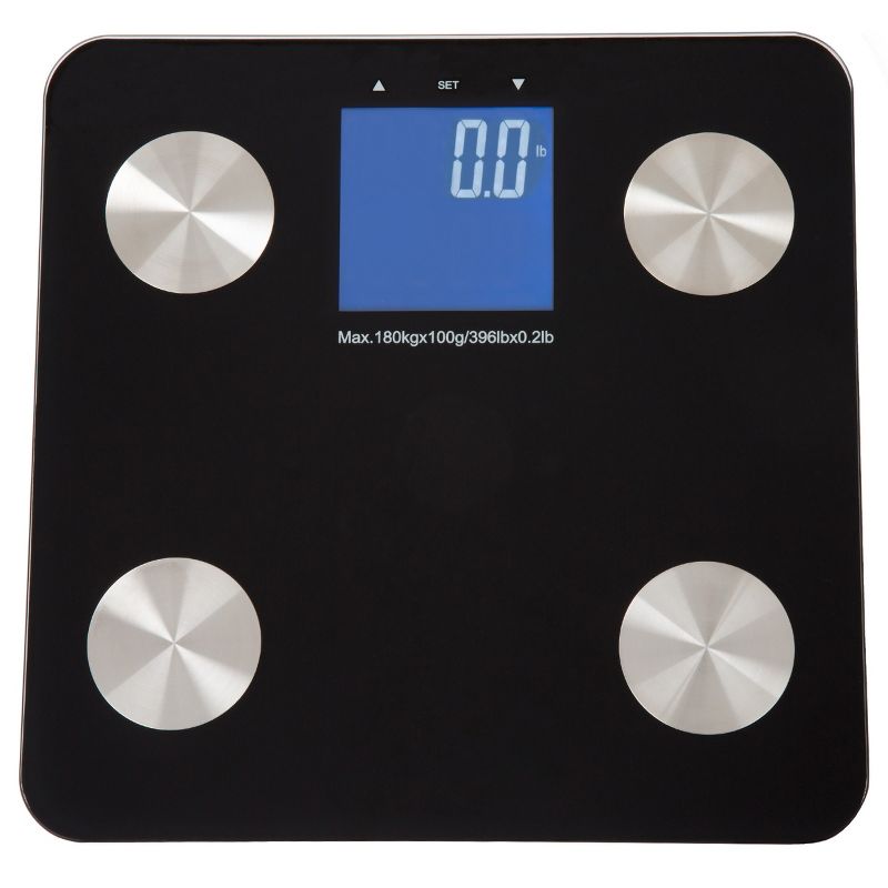 Fleming Supply 7-Function Digital Body Fat Scale – Black, 1 of 4