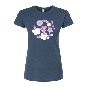 Women's - Polly Pocket - Polly Pocket Sticker Collage Fitted Graphic T-Shirt - 1 of 3
