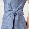 Hope & Henry Womens' Organic Cotton Short Sleeve Knit Tie Maxi Dress - 2 of 4