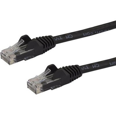  StarTech.com 35 ft Black Snagless Cat6 UTP Patch Cable - Category 6 - 35 ft - 1 x RJ-45 Male Network - 1 x RJ-45 Male Network - Black 