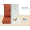 PAGED Outdoor Deep Seat Cushion Set,24x 24 inch,Waterproof Fade-Resistant Patio Furniture Cushions with Removable Covers,2 Set of - 2 of 4