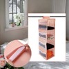 Unique Bargains 4-Shelf Closet Hanging Organizer with Magic Tapes - image 4 of 4