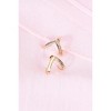 Slickblue Gold Split Hoop Stud Earrings, Minimal Huggie Style, Lightweight Design, 0.5" - 3 of 3