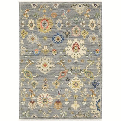 Oriental Weavers Lucca 5507E Grey/ Multi Indoor Area Rug - 2'6" x 12'
