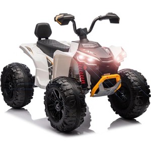 24V 2-Seater Kids Ride On ATV Car, Electric 4 Wheeler Off-Road Vehicle with Dual 550W Motors, LED Lights & Music - 1 of 4