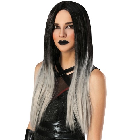 Halloweencostumes Women Black And Grey Ombre Women s Wig