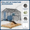 3-Tier Hamster Cage for Syrian & Dwarf Hamsters, Multi-Level Small Animal Habitat with Silent Spinner Wheel, Chew-Proof Water Bottle & Feed Bowl - 4 of 4