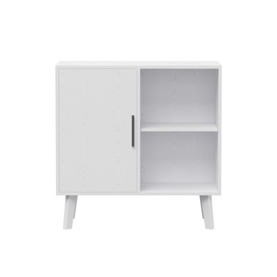 ChicFurnit Utility Storage Cabinets Multi Use Storage Cabinet Floor Cabinet Accent Cabinet for Home Spaces, White, 35.82"*18.9"*6.1"