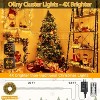 Ollny 400 LED Warm White Christmas Cluster Lights (Green Cable, Connectable, 8 Modes, IP44 Waterproof) - 2 of 4