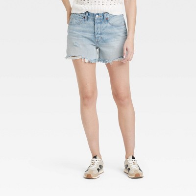 Women's Mid-Rise 90's Baggy Denim Shorts - Universal Thread™