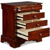 New Classic Furniture,Versailles Solid Wood Engineered Wood Nightstand in Cherry - 3 of 4