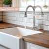 DOMETOUR High Arc Single Handle Stainless Steel Brushed Nickle Kitchen Faucets with Pull Down Sprayer - 3 of 4