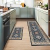 DOMETOUR Kitchen Rug Sets 2 Piece with Runner Non Slip Kitchen Rugs and Mats Washable Kitchen Mats Carpet Runner Rugs for Hallway Laundry - 4 of 4