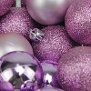 Northlight 96ct Shatterproof 4-Finish Christmas Ball Ornament Set 1.5" - Purple - 2 of 2