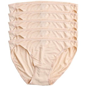 Felina Smooth Low Rise Bikini Panties - Seamless Underwear for Women, Panties for Women (5-Pack) - 1 of 3