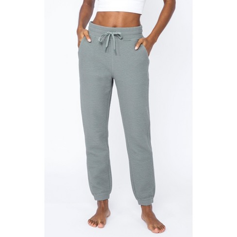 90 Degree By Reflex Womens Ultra Knit High Waist Ankle Jogger - Mulled  Basil - Medium : Target