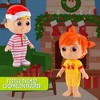 CoComelon 3 Inch Christmas Onesie Figure 4 Pack- JJ, Tomtom, YoYo & Bingo- Festive Holiday Playset for Toddlers & Preschoolers, Kids, Boys & Girls, 3+ - 2 of 4