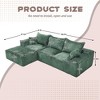 NicBex Couches for Living Room 108.27" L-shaped Sectional Sofa Chenille Upholstered 3-seater Sofa Couch with Throw Pillows - 3 of 4