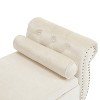 Lyngins 51.25" Velvet Storage Ottoman,Rectangular Storage Bench with 1 Pillow,Entryway Bench with Storage for Living Room,Bedroom - 4 of 4