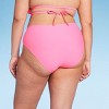 Women's High Waist High Leg Cheeky Bikini Bottom - Wild Fable™ - 2 of 4