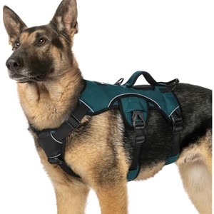 rabbitgoo Escape Proof Dog Harness, Soft Padded Full Body Pet Harness, Leash Clip for Large Dogs Walking Hiking Training, Dark Green, XL - 1 of 1