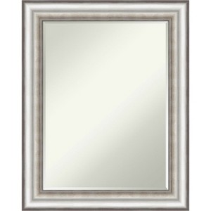 Amanti Art Salon Silver Petite Bevel Bathroom Wall Mirror 29.25 x 23.25 in. - 1 of 4