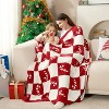 Candy Cane Throw Blanket Red Christmas Blanket, Ultra Soft Cozy Decorative Throw Blanket for Couch, Christmas Gifts - 2 of 4