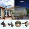 Sonkuki 10 Ft Patio Offset LED Umbrella Outdoor Hanging Umbrellas w/Solar Lights - 4 of 4
