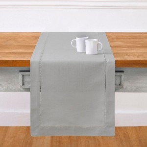 Solino Home Cotton and Linen Hemstitch Table Runner - 1 of 4