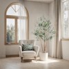 Tall Artificial Olive Tree, Realistic Fake Olive Tree With Adjustable Branches, Faux Potted Olive Tree - 4 of 4