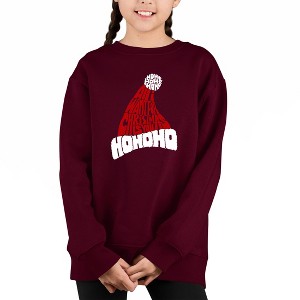 LA Pop Art All I Want for Christmas is You - Girl's Word Art Crewneck Sweatshirt - 1 of 4