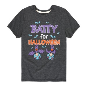 Boys' - Dr. Seuss - Batty For Halloween Thing 1 and Thing 2 Short Sleeve Graphic T-Shirt - 1 of 4