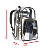 K-Cliffs Clear Backpack Transparent Student Bookbag 17" Simple School Bag See Through Travel Daypack - 4 of 4